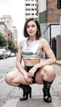 Urban Heat — Latex Street Style Confidence Walk