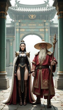 Imperial Empress and Ancient Master in Jade Temple
