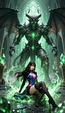 Dark Sorcery Guardian and Enigmatic Beauty