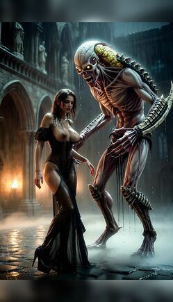 Gothic Embrace: Necromancer's Forbidden Dance