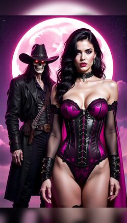 Shadow Gunslinger and the Queen of the Crimson Moon