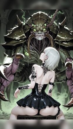 Tentacle Abyss: Silver-Haired Slut Claims the Monster Throne