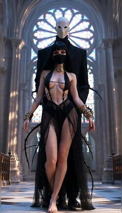 Phantom's Gothic Seduction in Cathedral Shadows