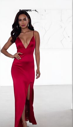 Crimson Seduction: Elegance in Scarlet Shadows