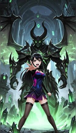 Dark Demon Awakening with Anime Girl Power Transformation