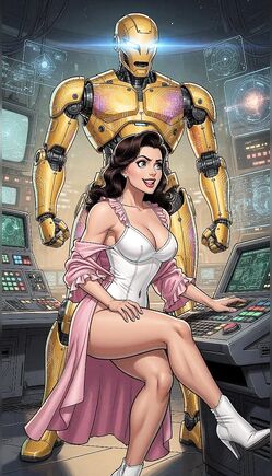 Retro Futuristic Control Room Seduction with Android