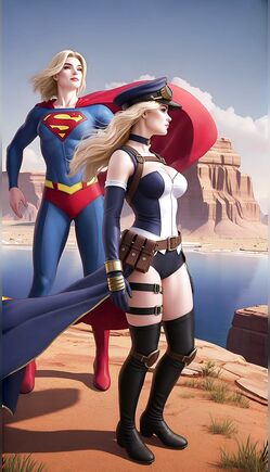 Supergirl Poses Seductively in Revealing Superhero Costume