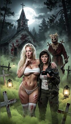 Terrifying Night Encounter With Killer Scarecrow In Graveyard