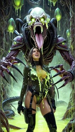 Leather-Clad Heroine Confronts Alien Monster In Sci-Fi Horror