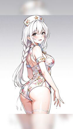 Anime Nurse Turns In Floral One Piece Swimsuit Studio