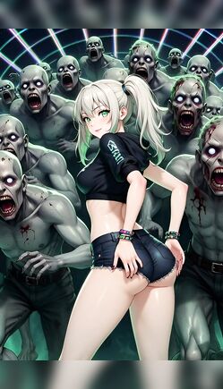 Sexy Anime Girl Twerking for Zombie Horde