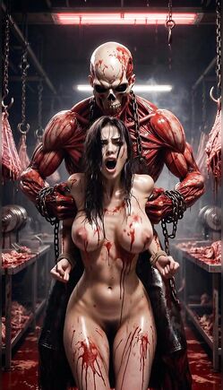Undead Monster Dominates Woman in Brutal Horror Chamber