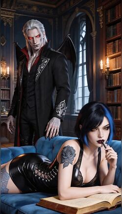 Dark Vampire Watches Gothic Beauty Writing Forbidden Secrets
