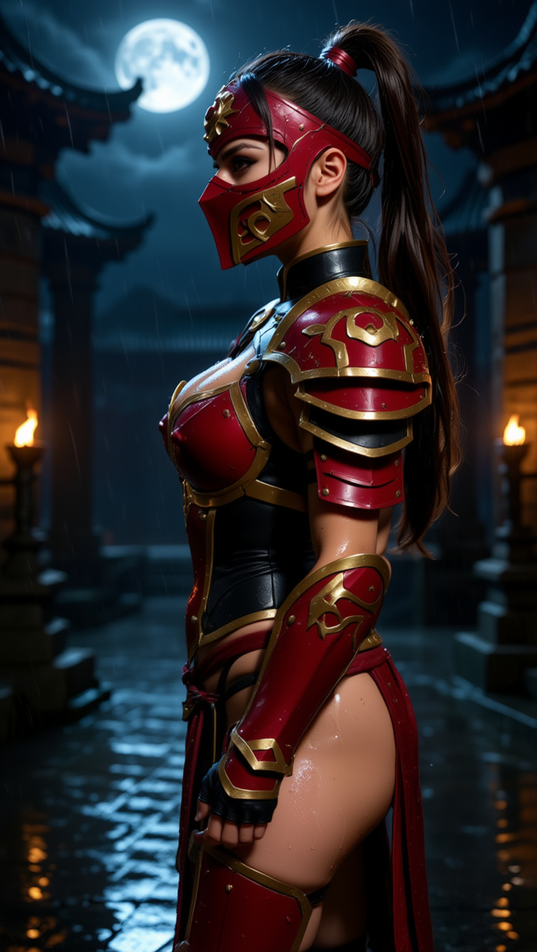 Crimson Moon Warrior — Forbidden Temple Night Seduction