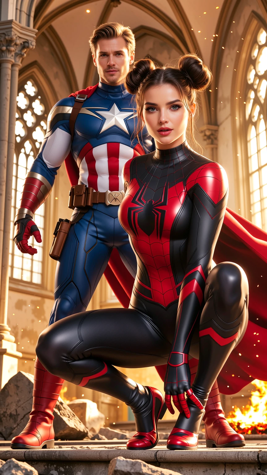 Spider Vixen & Eagle Sentinel – Cathedral Clash