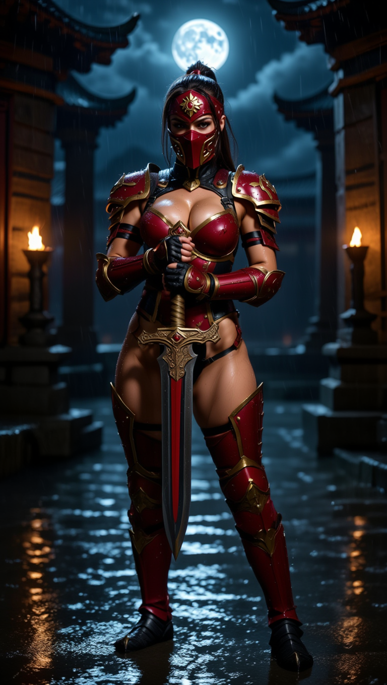 Crimson Moon Warrior — Forbidden Temple Night Seduction