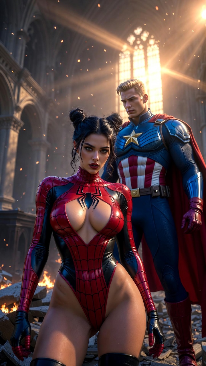 Spider Vixen & Eagle Sentinel – Cathedral Clash