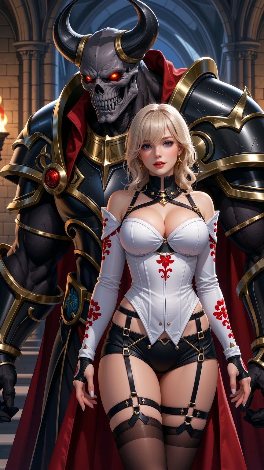 Demonic Guardian and Enigmatic Gothic Beauty