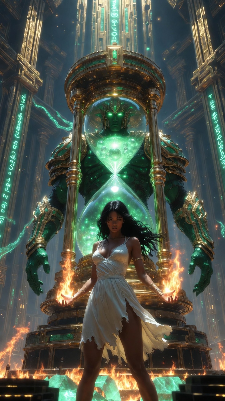 Sorceress and Emerald Guardian of the Time Chamber