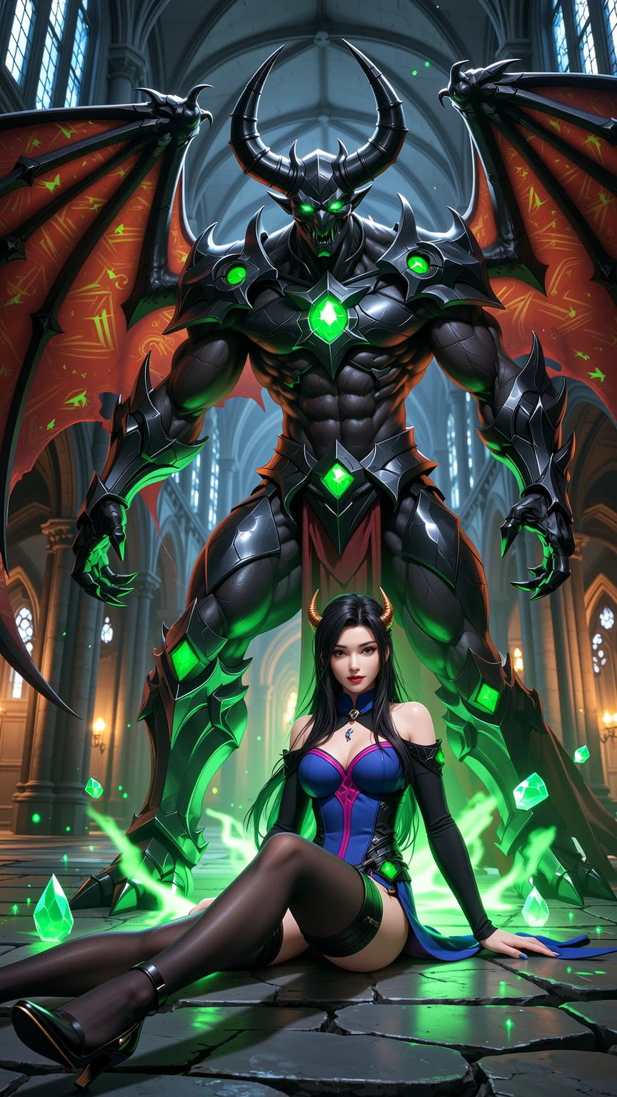 Dark Sorcery Guardian and Enigmatic Beauty