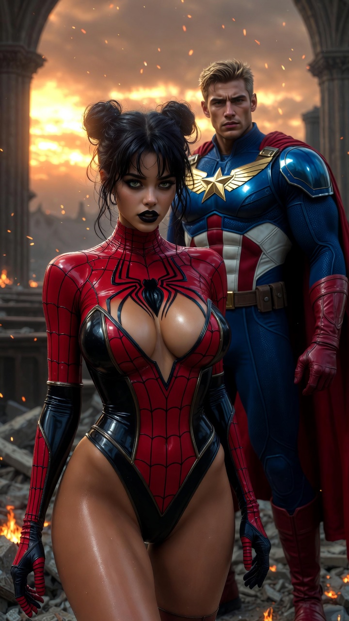 Spider Vixen & Eagle Sentinel – Cathedral Clash