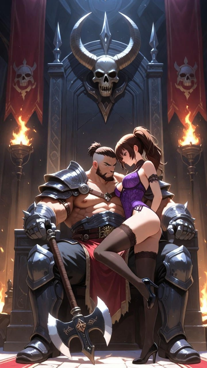 Dark Throne Desire Warrior and Seductive Queen