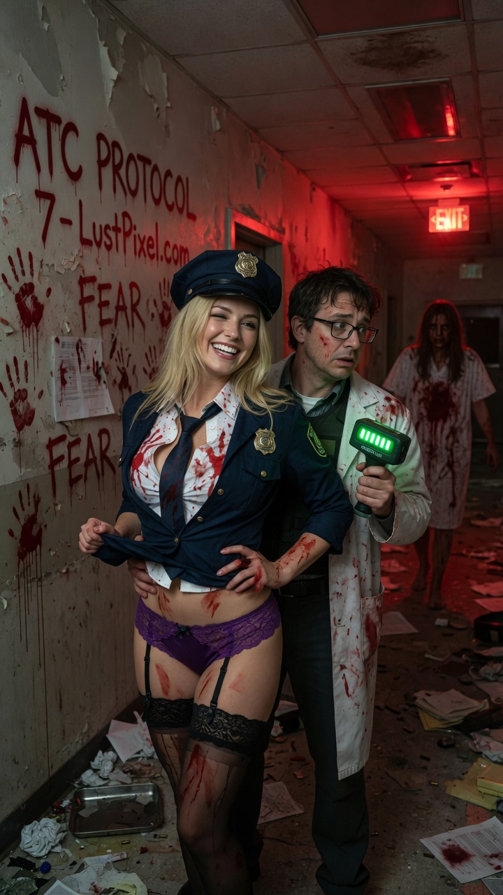 Bloody Police Girl and Scientist Horror Facility