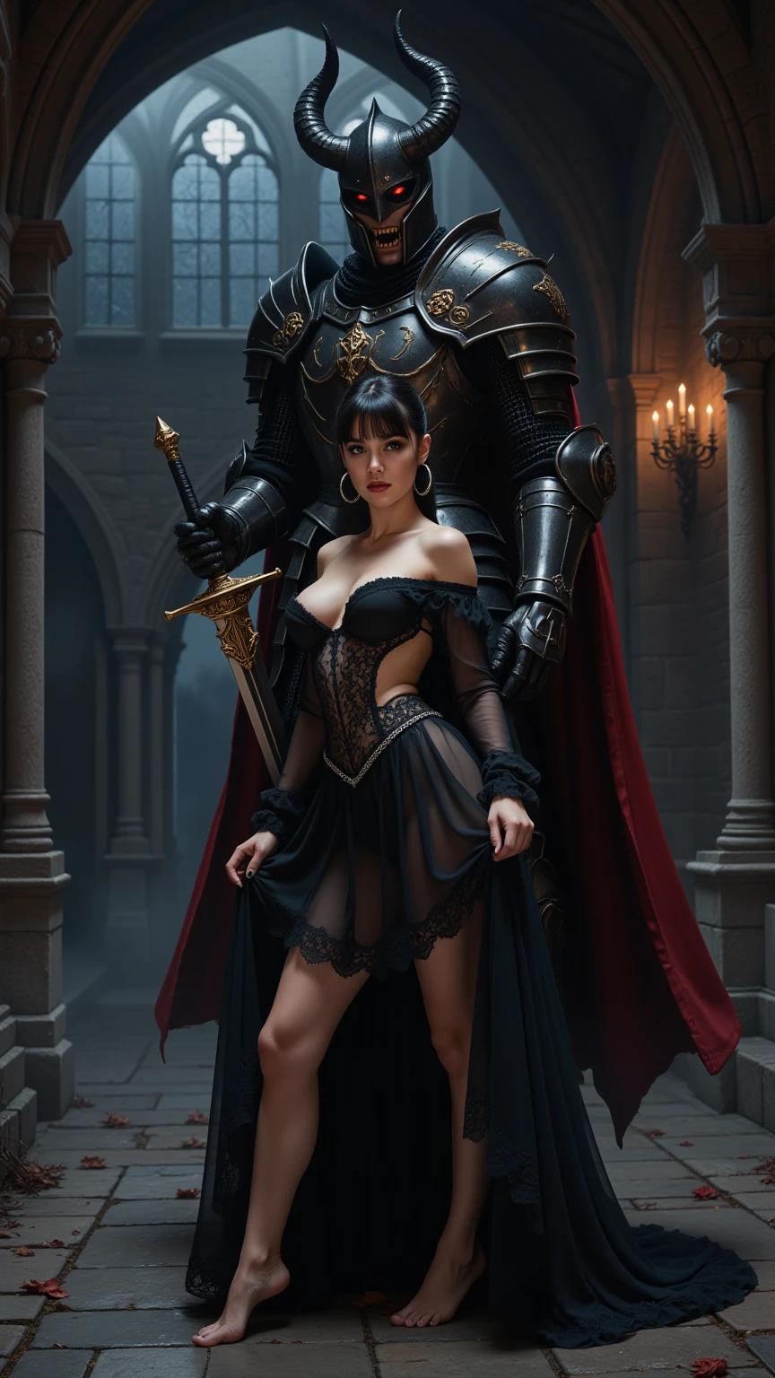 Demonic Knight Claims His Lace-Clad Bride