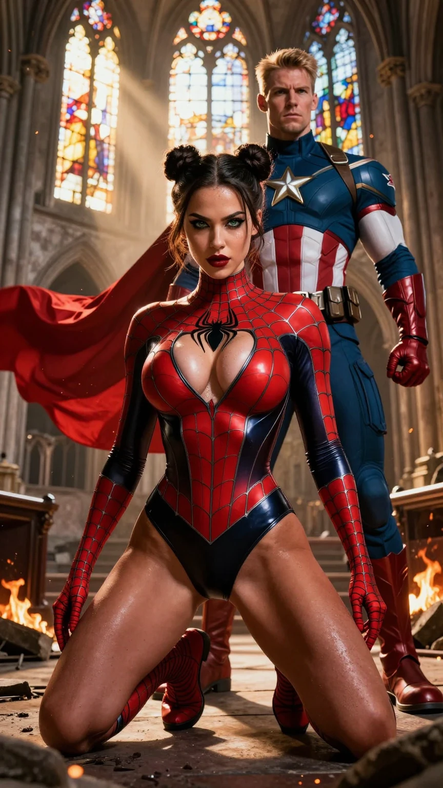 Spider Vixen & Eagle Sentinel – Cathedral Clash