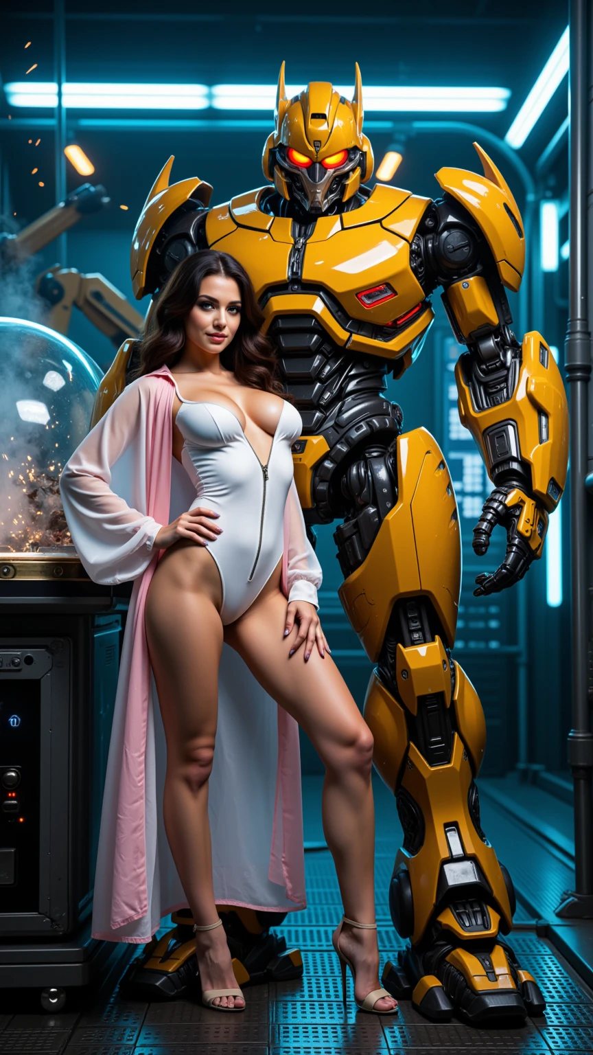 Satin Seductress and Yellow Battle Mech Guardian