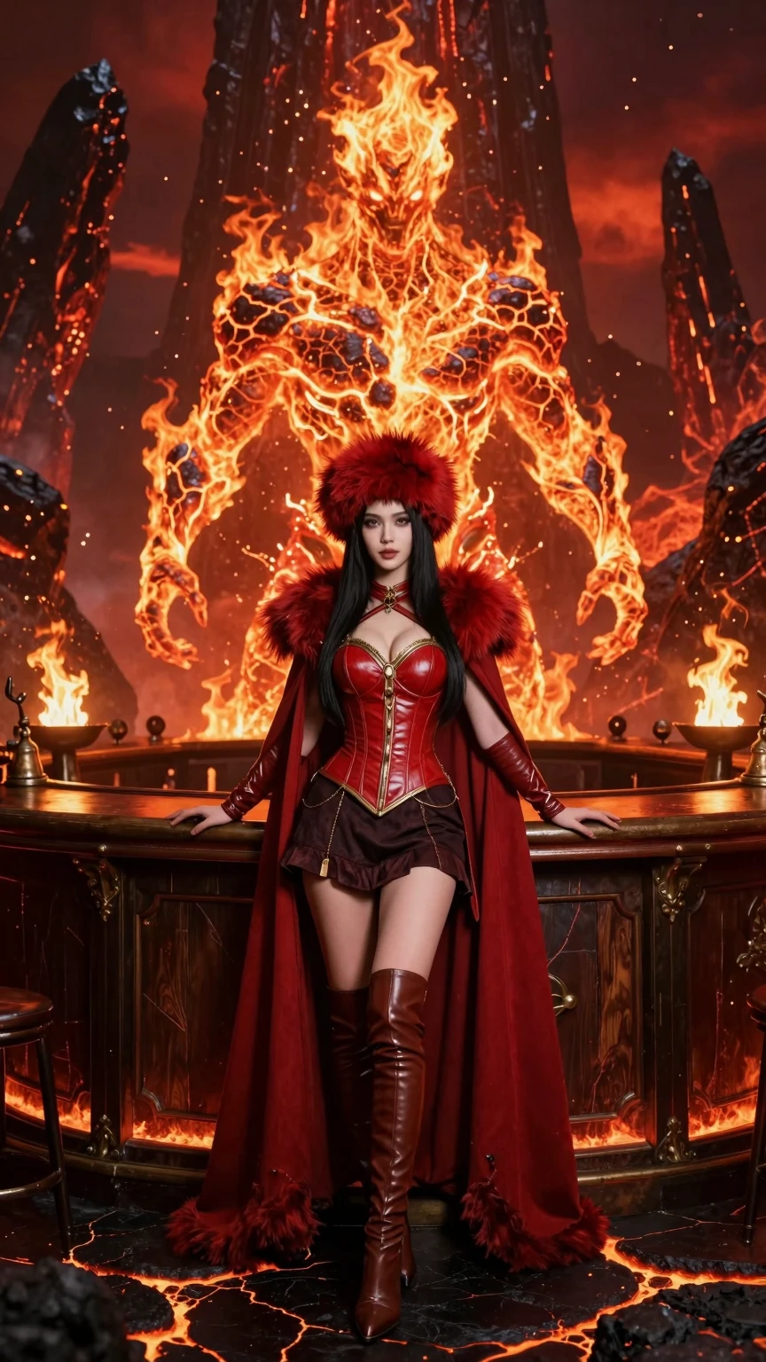 Infernal Queen and Her Living Fire Guardian