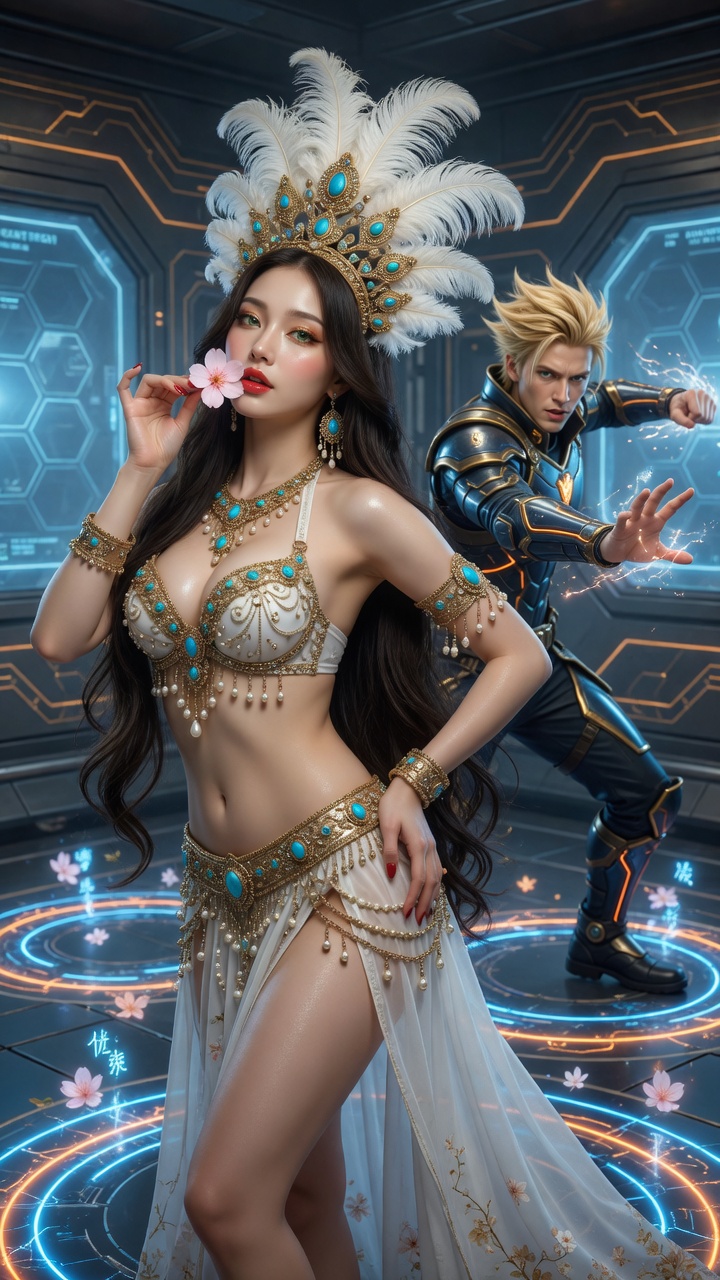 Futuristic Belly Dancer and Warrior