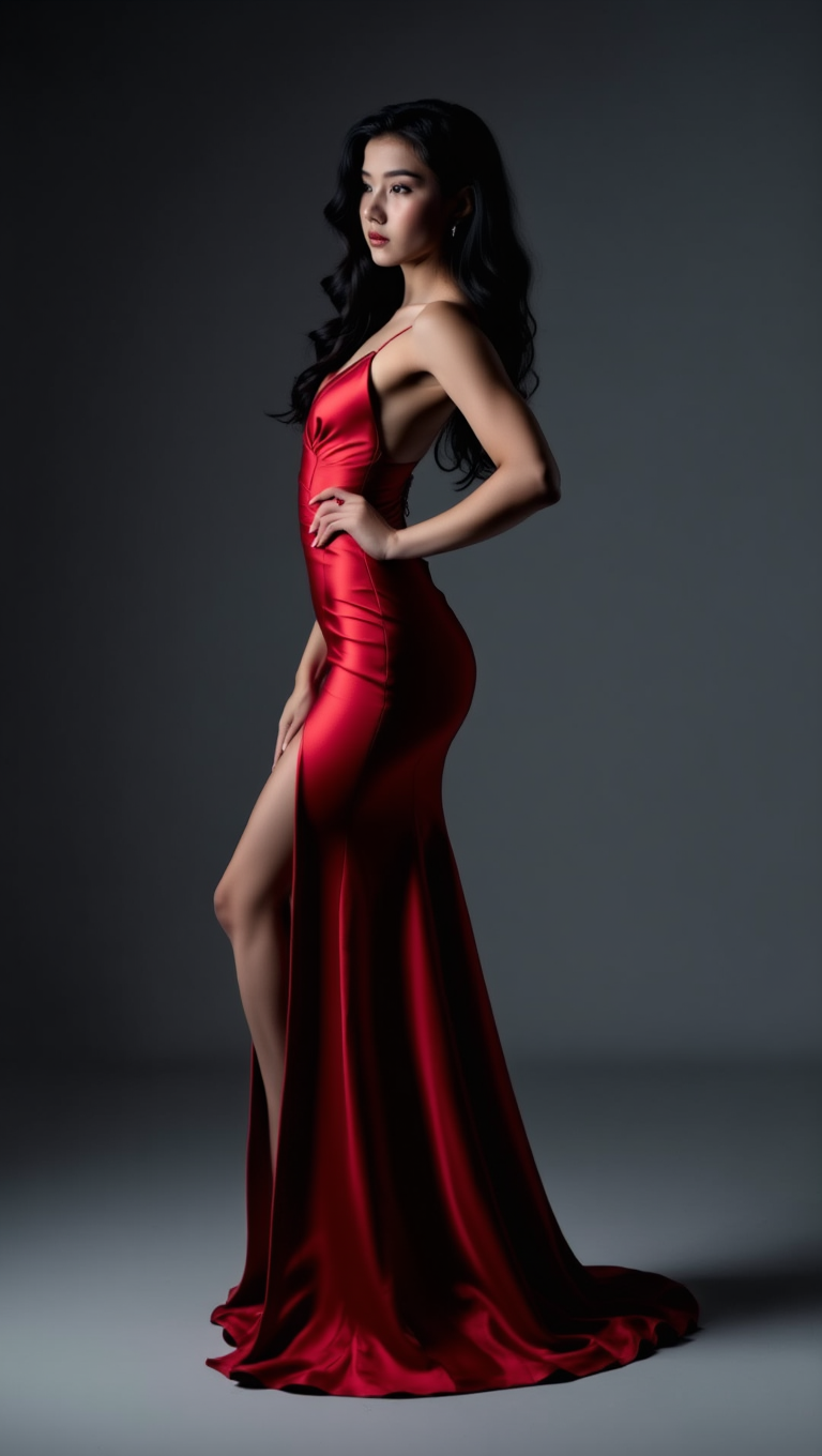 Ethereal Lingerie and Couture in Futuristic Light Tunnel