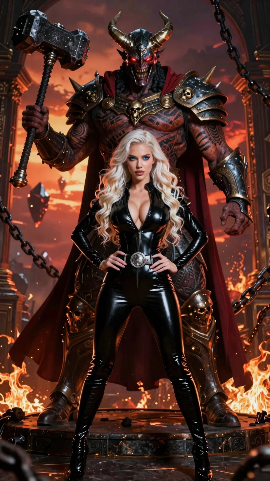 Blonde Queen & Horned Demon Lord – Hellfire Dominion
