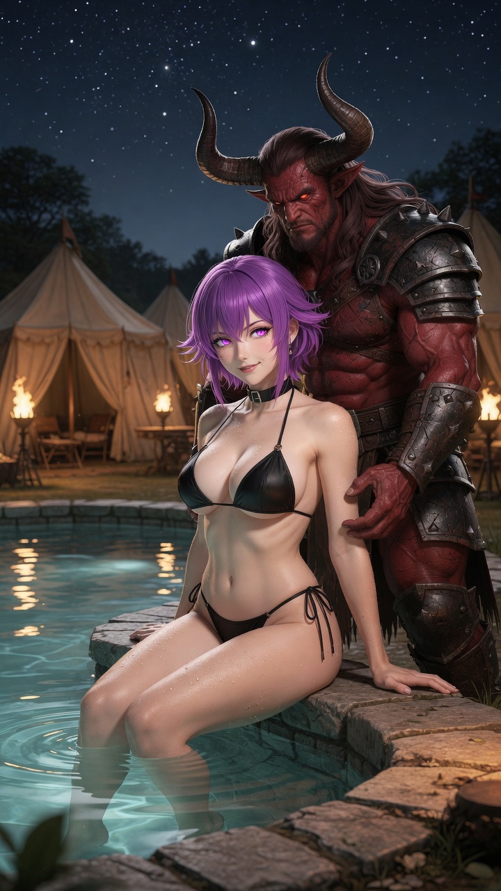Horned Guardian and Midnight Pool Temptation