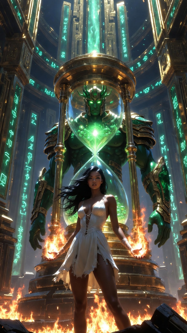 Sorceress and Emerald Guardian of the Time Chamber