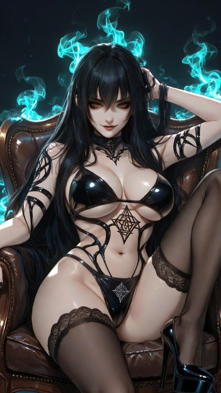 Midnight Throne – Latex Occult Seductress Awakens