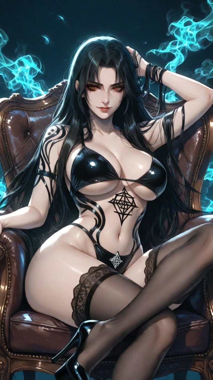 Midnight Throne – Latex Occult Seductress Awakens