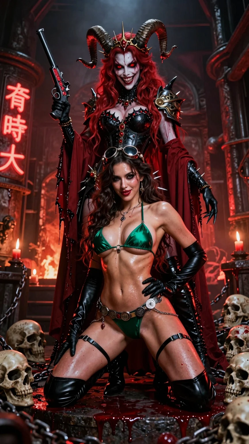 Succubus Queen and Her Blood-Soaked Slave