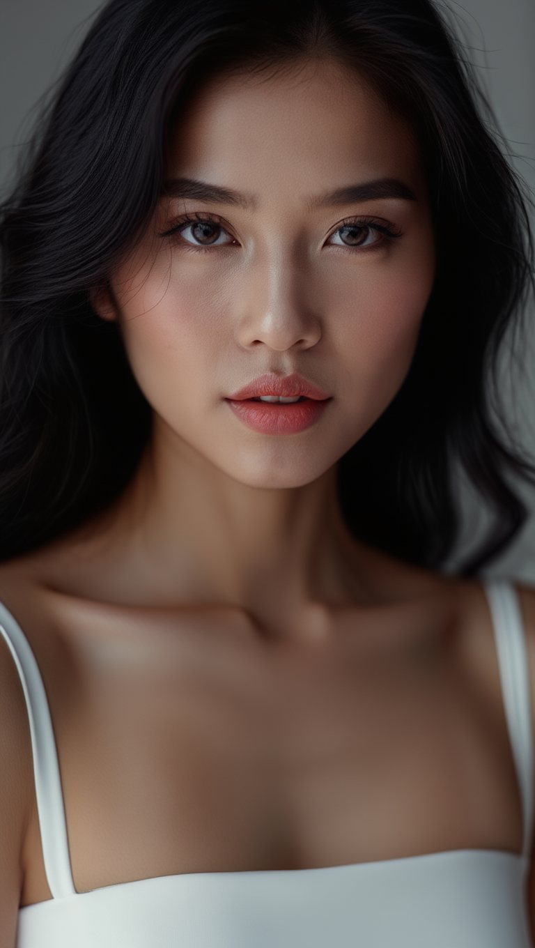 Ethereal Lingerie and Couture in Futuristic Light Tunnel