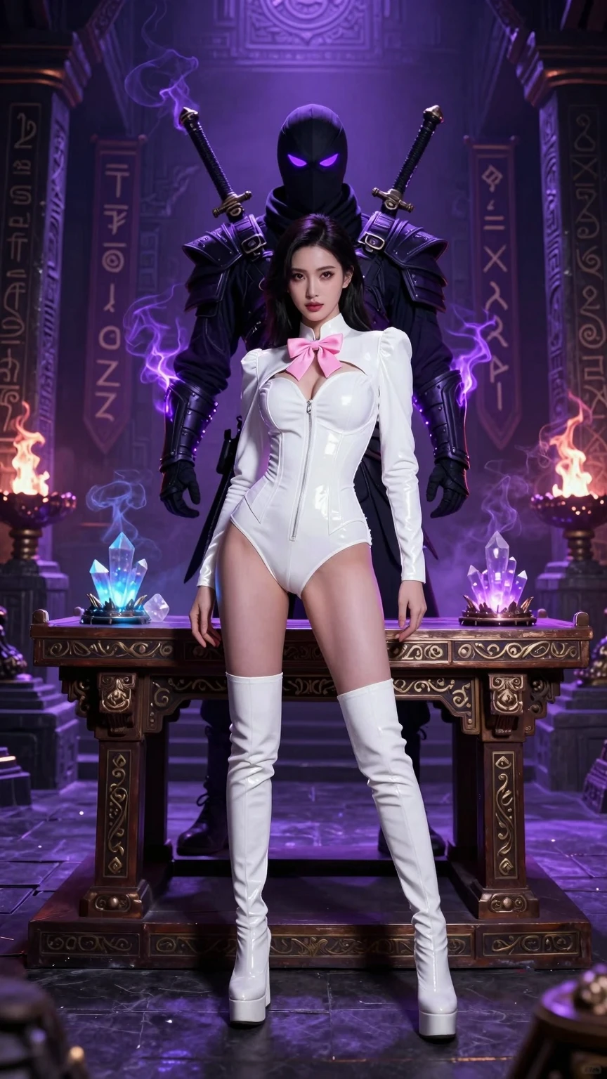 Arcane Temple Guardian and White Latex Enchantress