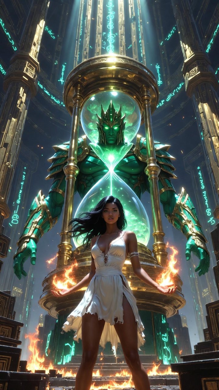 Sorceress and Emerald Guardian of the Time Chamber