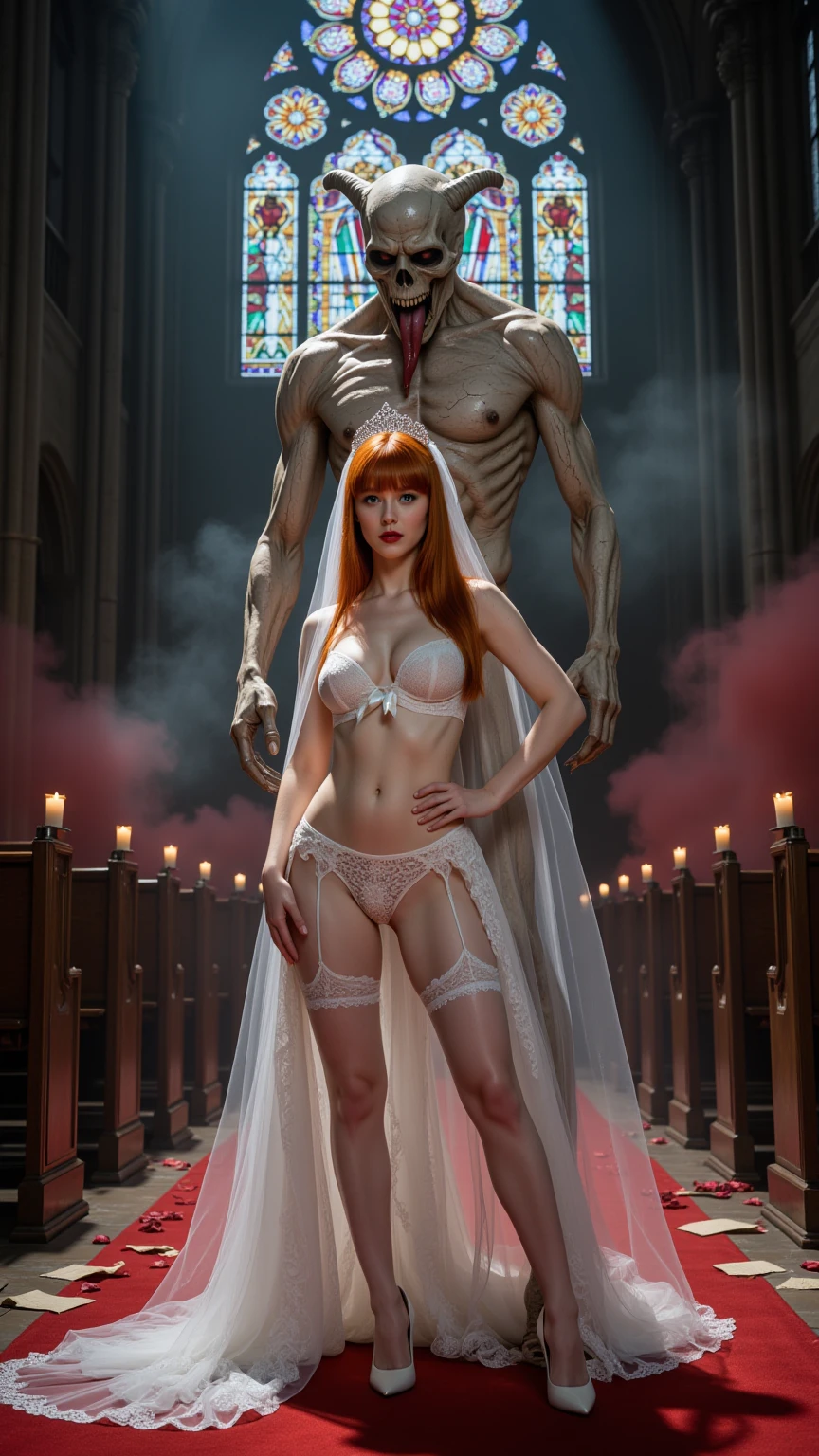 Demonic Groom Claims His Virgin Lace Bride
