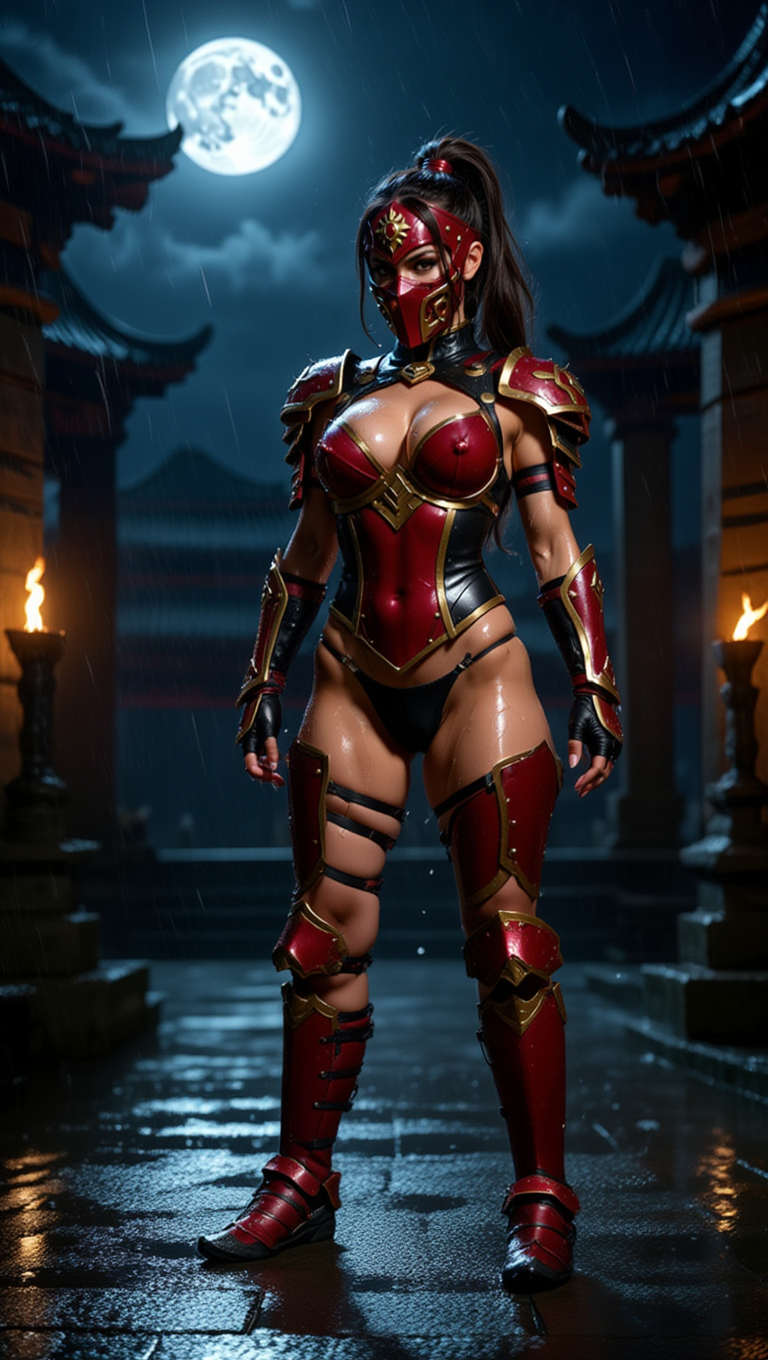 Crimson Moon Warrior — Forbidden Temple Night Seduction