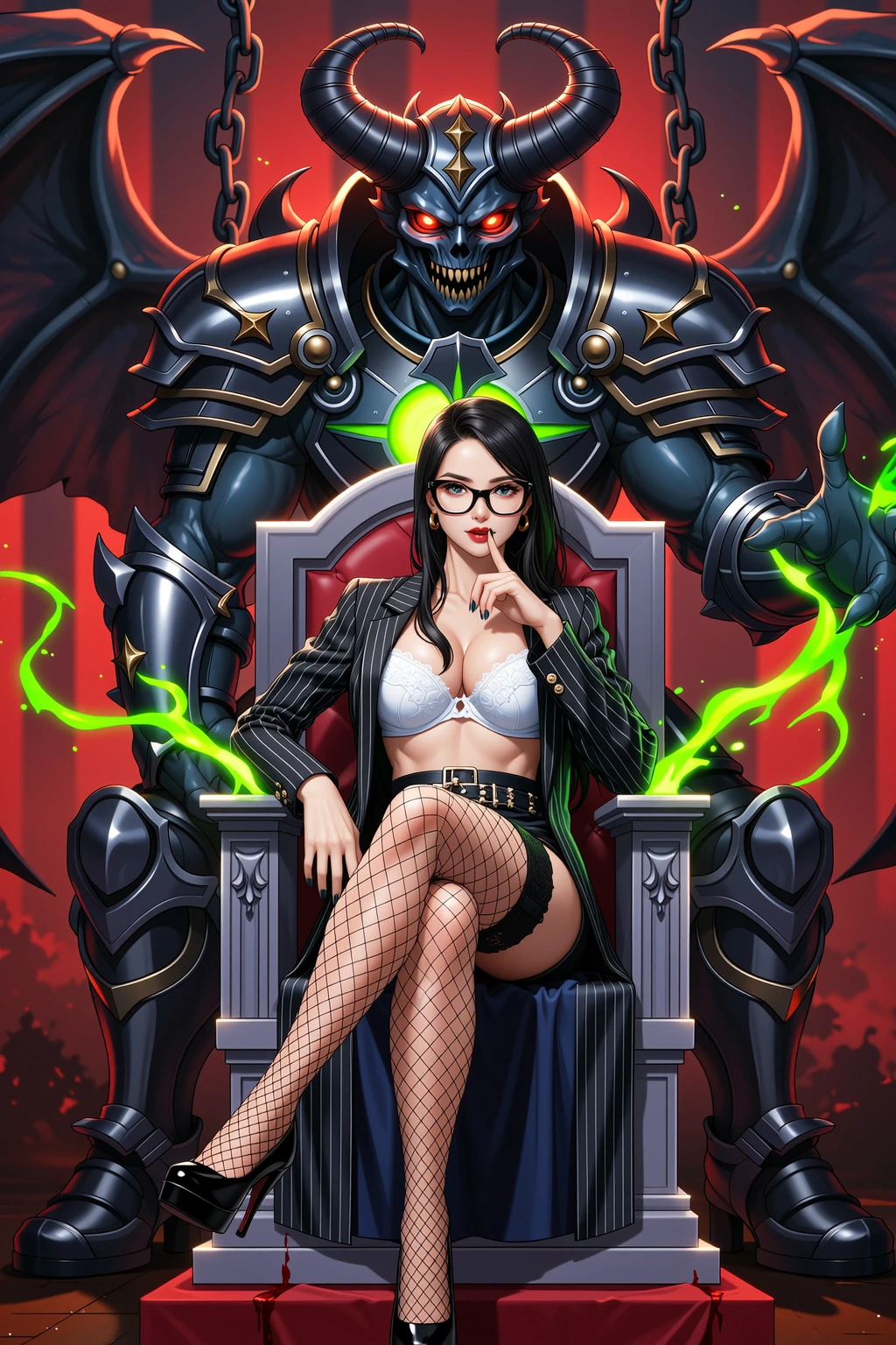 Seductive Secretary with Demonic Overlord