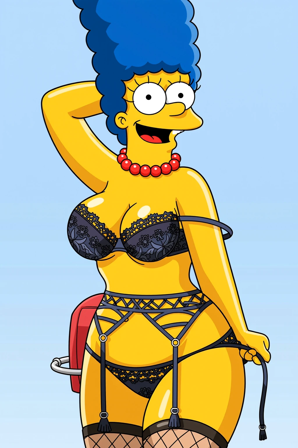 Seductive Lingerie Marge Simpson Pose
