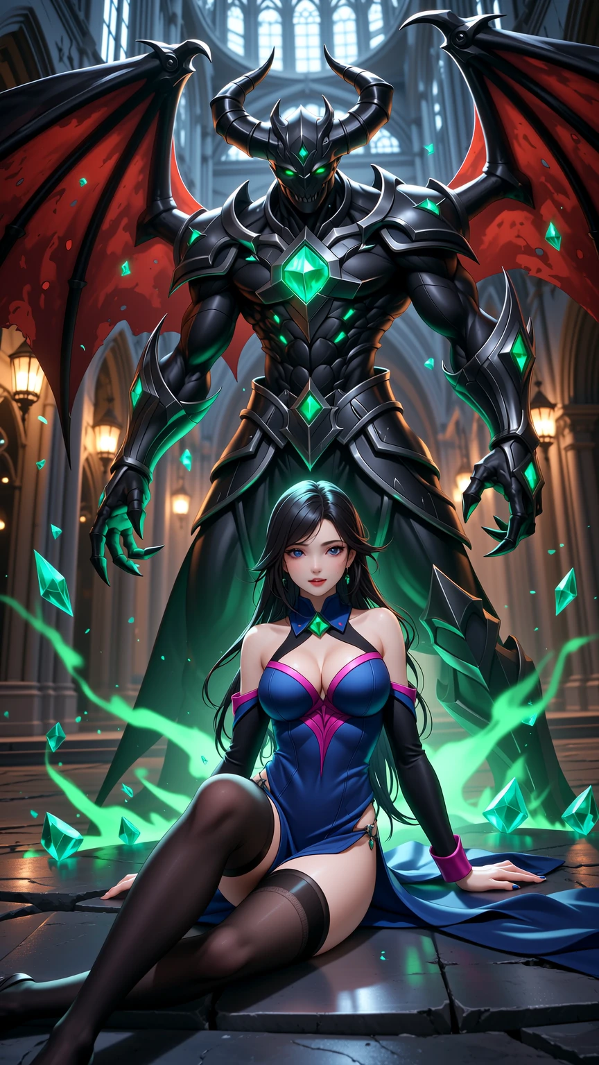 Dark Sorcery Guardian and Enigmatic Beauty