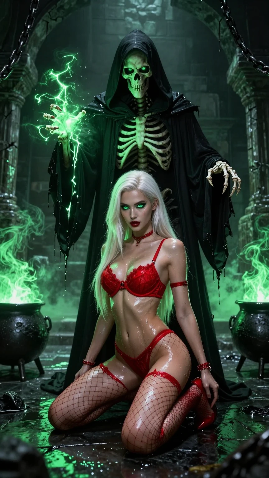 Dark Ritual with Necromancer and Crimson Seductress