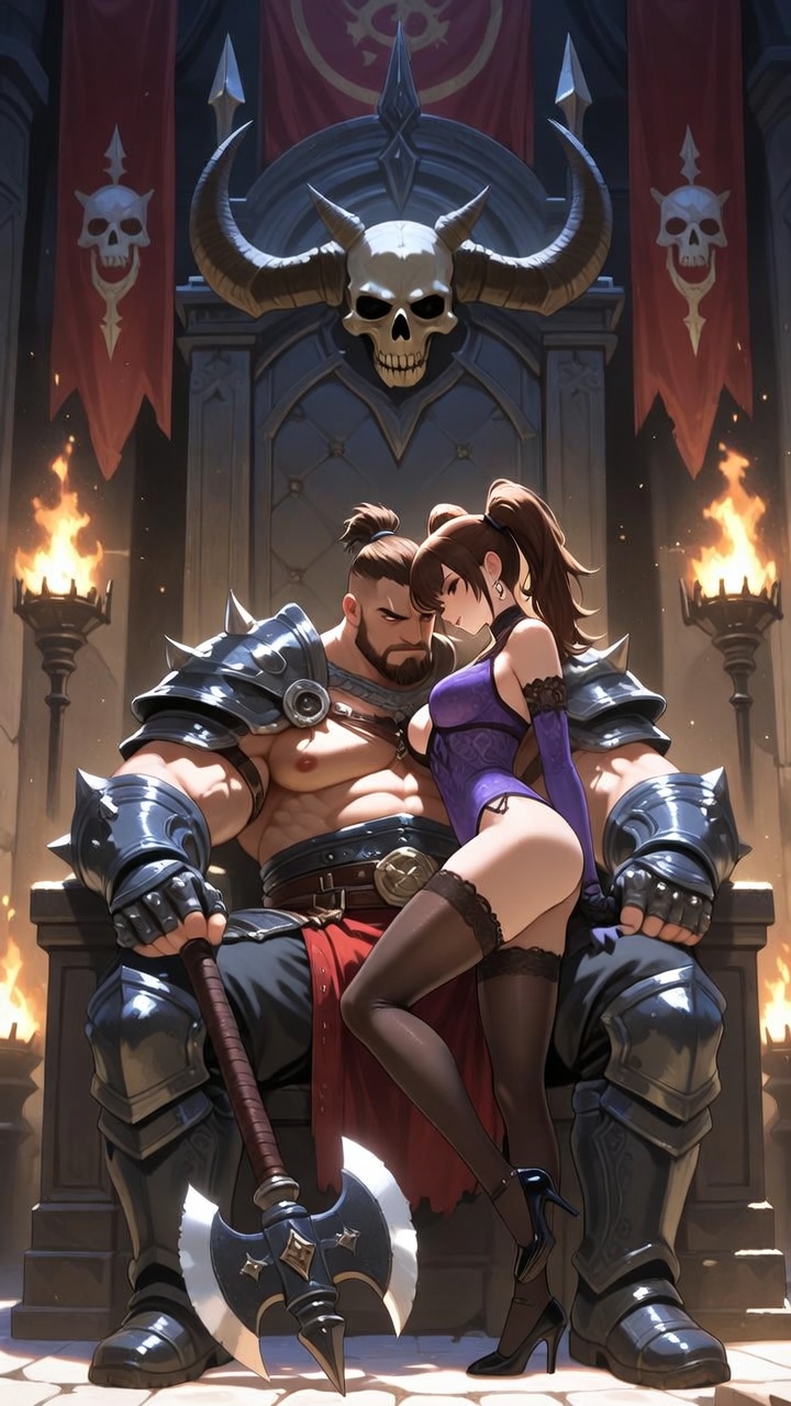 Dark Throne Desire Warrior and Seductive Queen