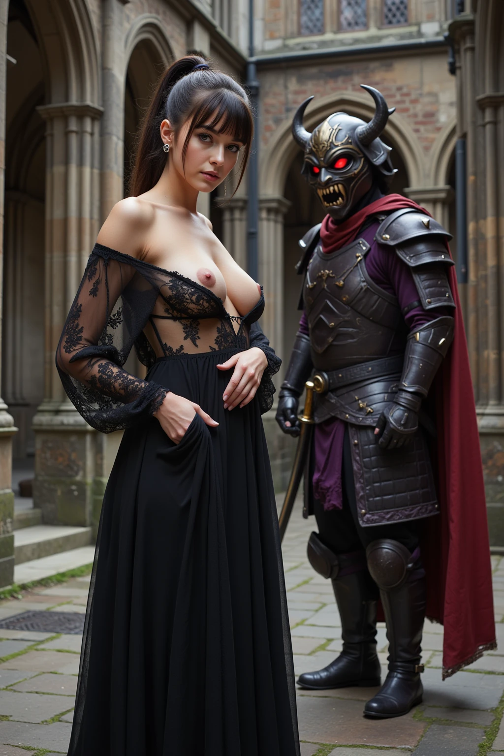 Demonic Knight Claims His Lace-Clad Bride